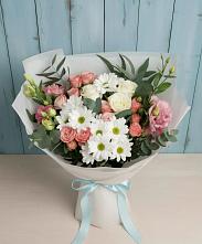 Букет цветов из:  Розы, Лизиантусы и Хризантемы #REPLACE_PRED# Железноводске