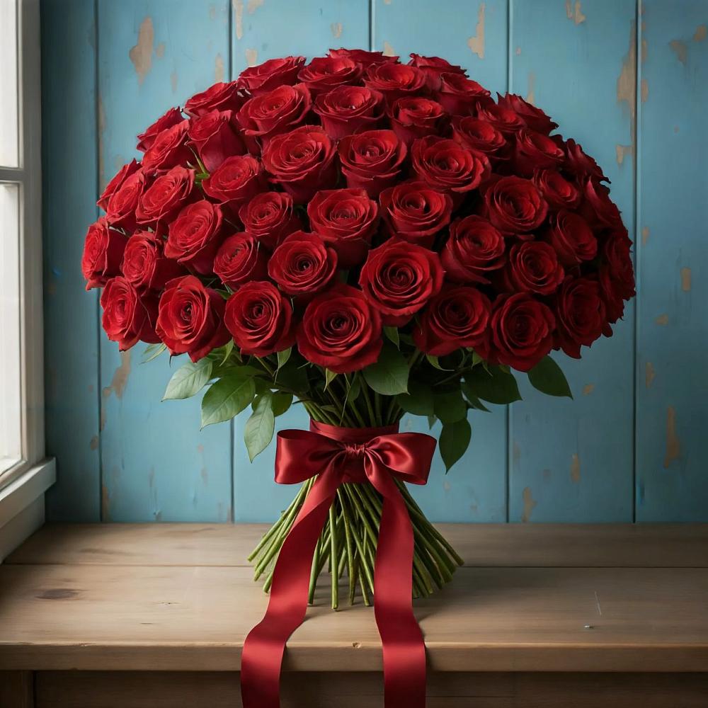 Букет Красные розы Блэк Меджик в Железноводске