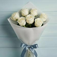 Букет 7 Белых роз Эдлесс Лав в Железноводске