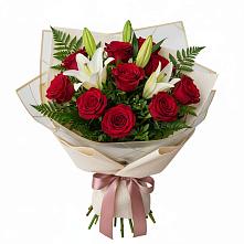 Букет цветов из:  Лилии и Розы в Железноводске