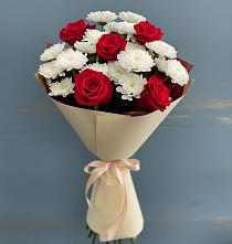 Букет цветов из:  Розы и Хризантемы в Железноводске