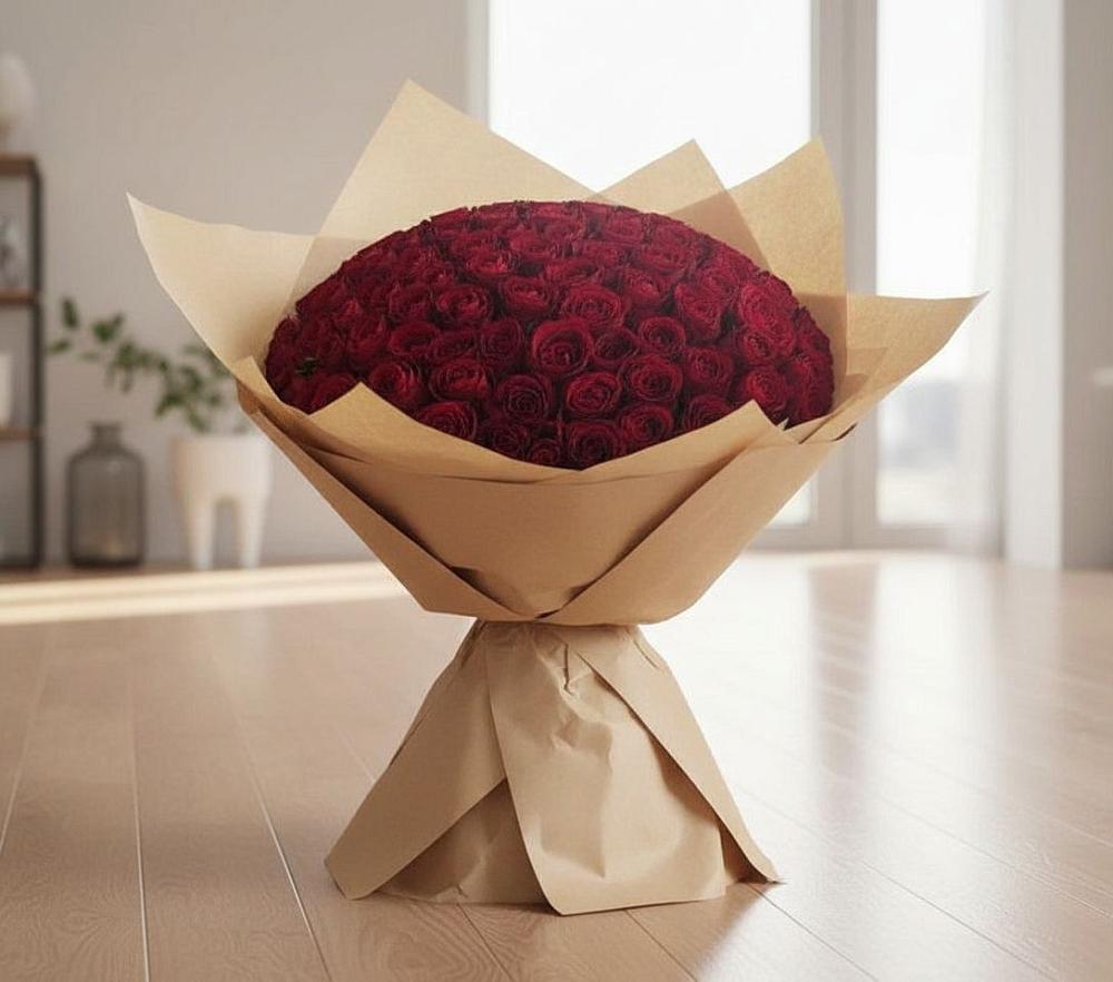 Букет 101 Красная роза в Железноводске