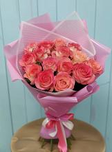 Букет 15 Розовых роз Равель #REPLACE_PRED# Железноводске