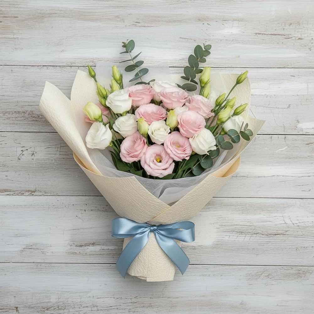 Букет цветов из: Лизиантусы в Железноводске